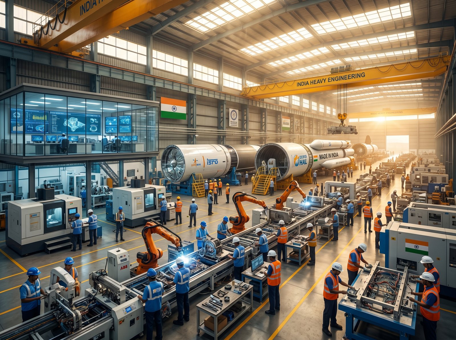 Panoramic industrial landscape