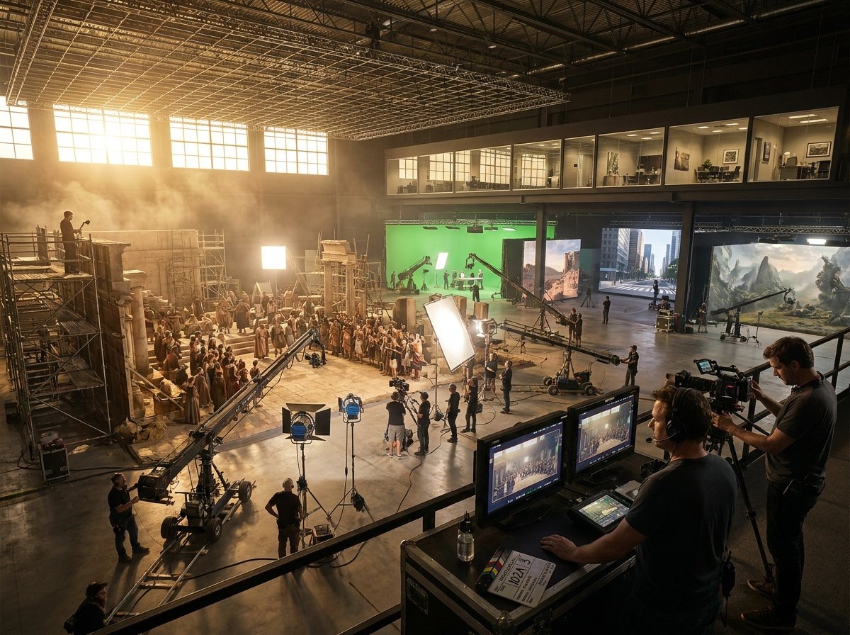 Professional film production studio