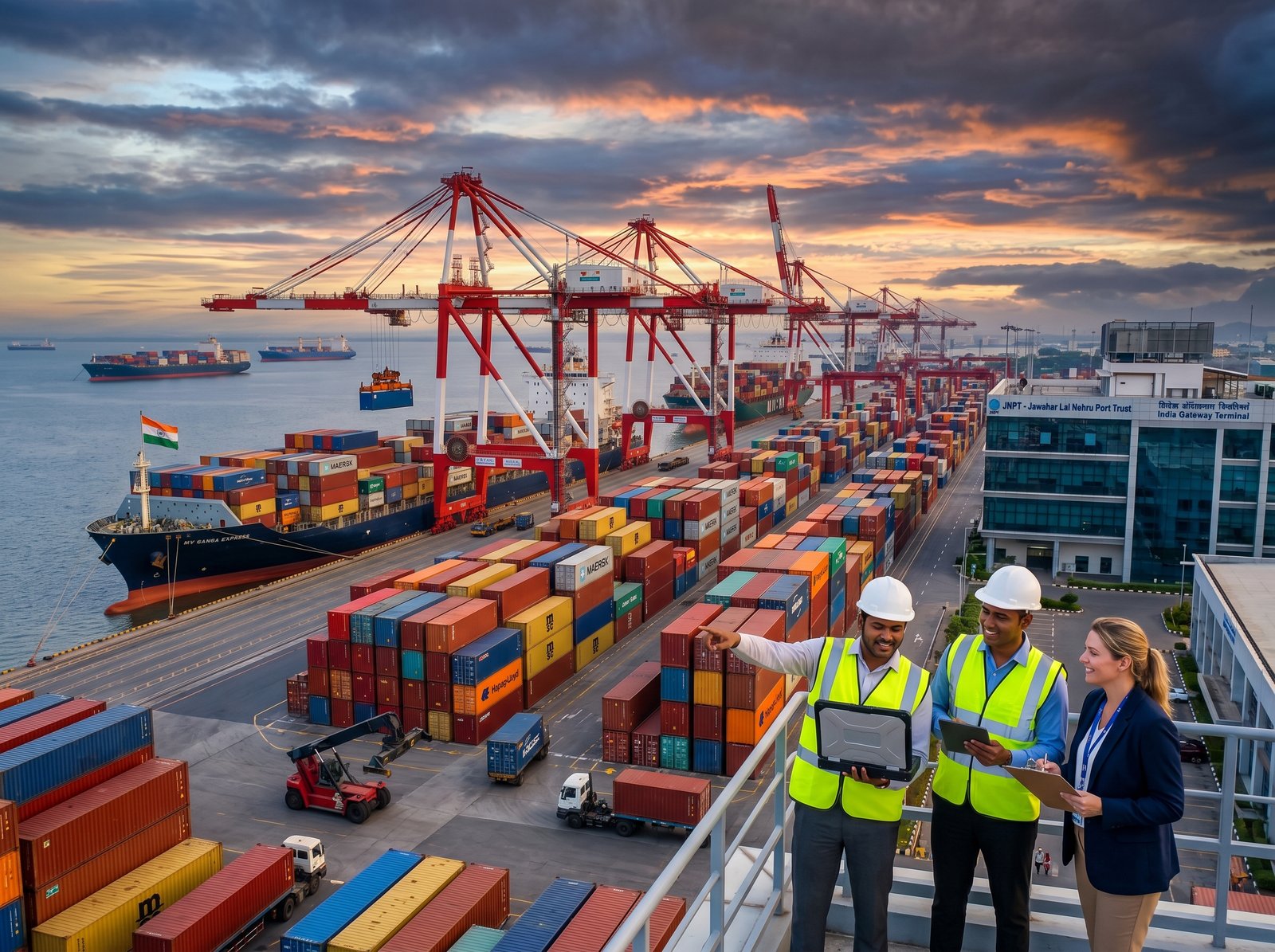 Modern Indian commercial seaport