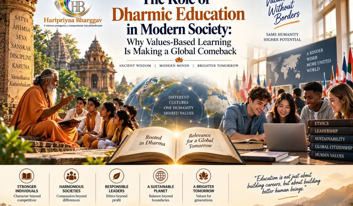Dharmic Education in Modern Society